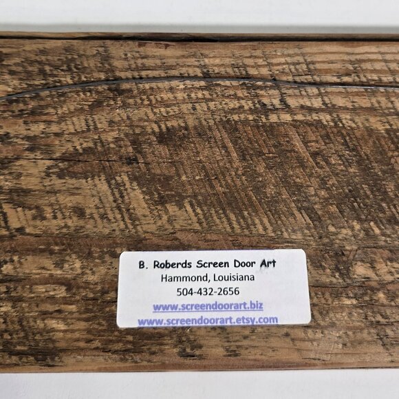 New Orleans Wall Art Shotgun Houses Architectural Handmade B Roberds NOLA 16x5.5 - Picture 9 of 9